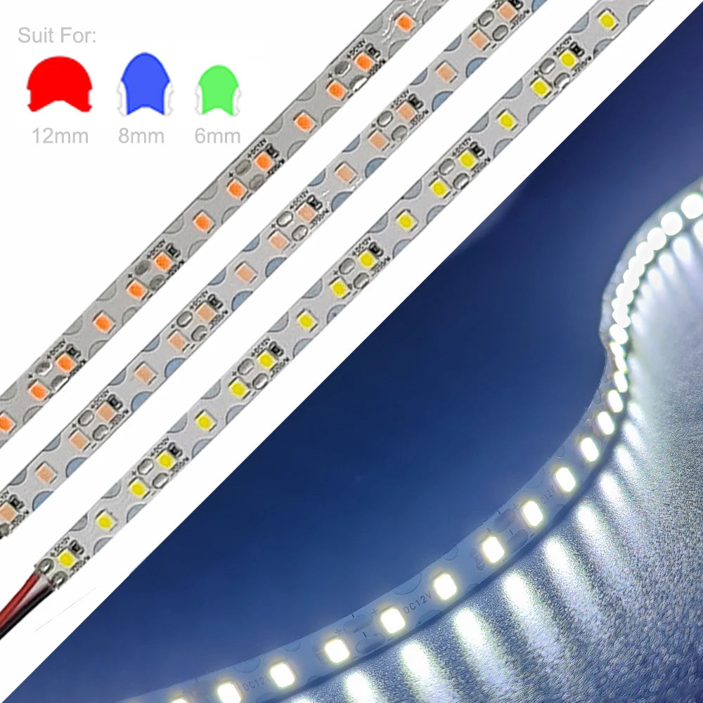 LED Strip 6mm Width Bendable 2835SMD 120LED/m Flexible Foldable String Light