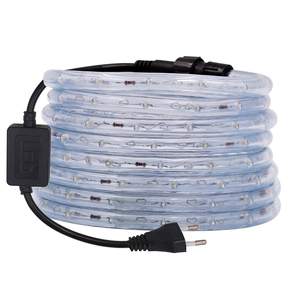 220V Neon Strip Light 360 Rainbow Tube Flex Neon Sign