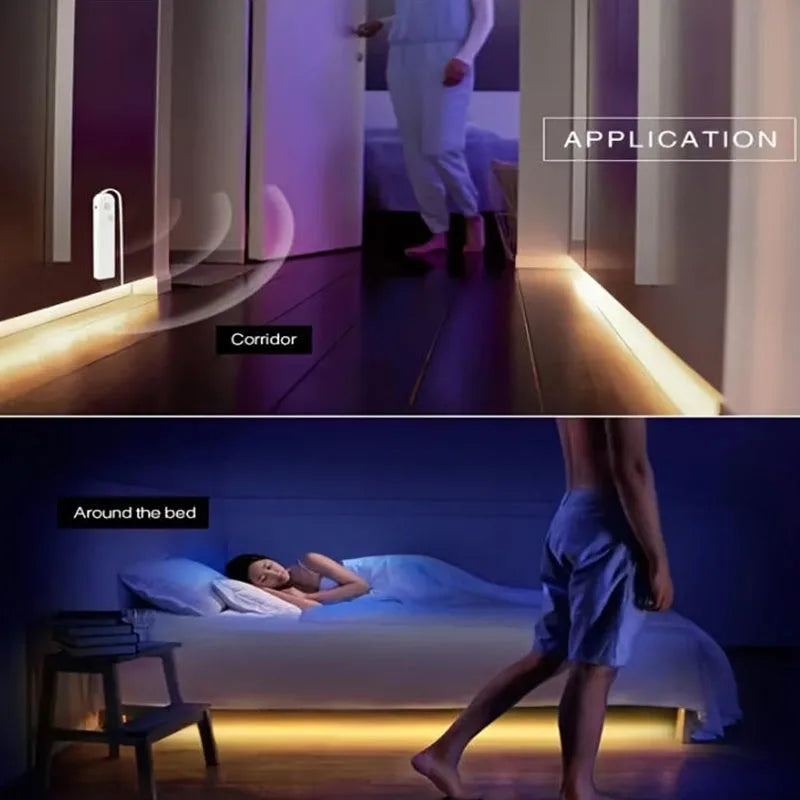 Motion Sensor Led Lights Strip for Stair Closet Under Cabinet Lighting