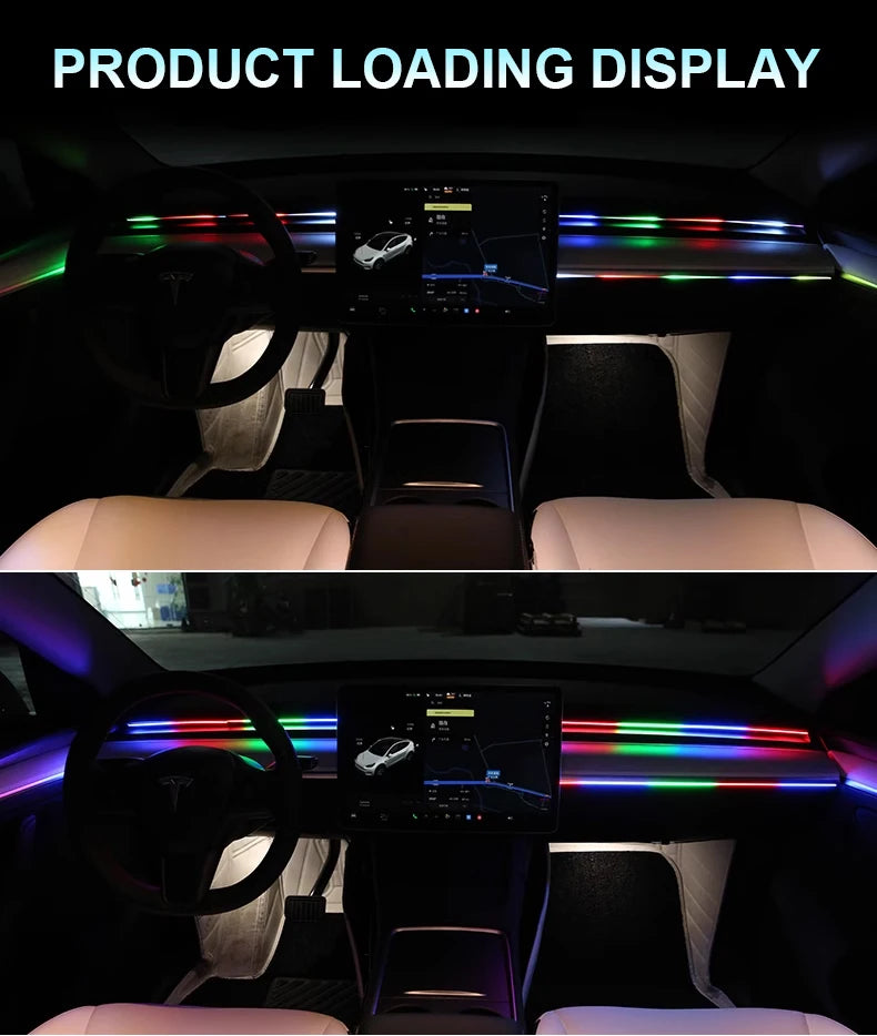 Led Streamer Car Ambient Light Full Color RGB Strip