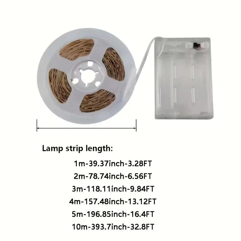 1 Flexible Led Light Strip Low Voltage 5V Battery Box Powered