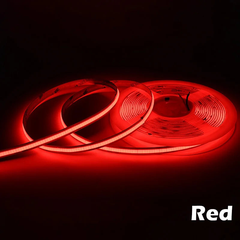 COB LED Strip Lights 320 480 LEDs Flexible 5mm 8mm FOB Tape Light