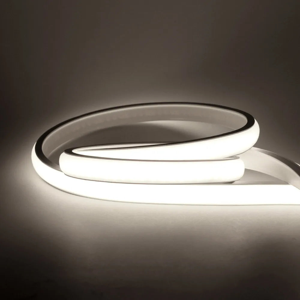 Dimmable COB LED Neon Strip Light 220V Dimmer Switch Power Kit