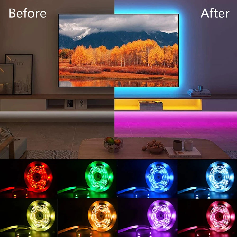 LED Strip Lights Infrared RGB Lighting For TV Background