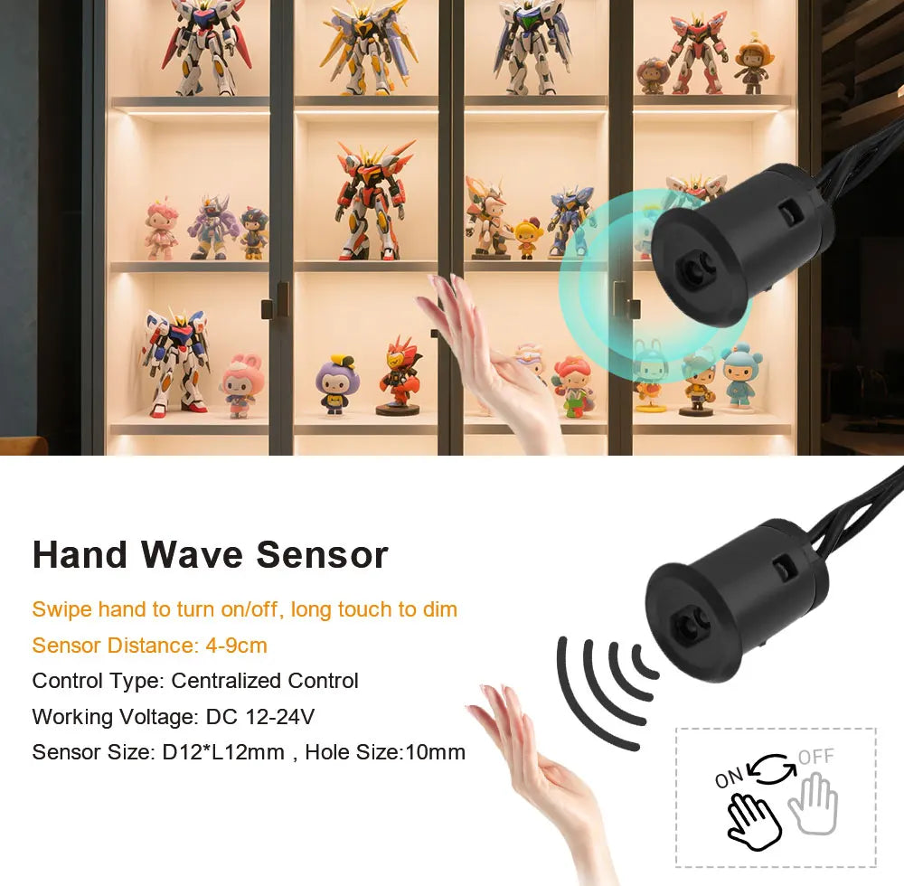 Under Cabinet COB LED Strip Light Collection Display