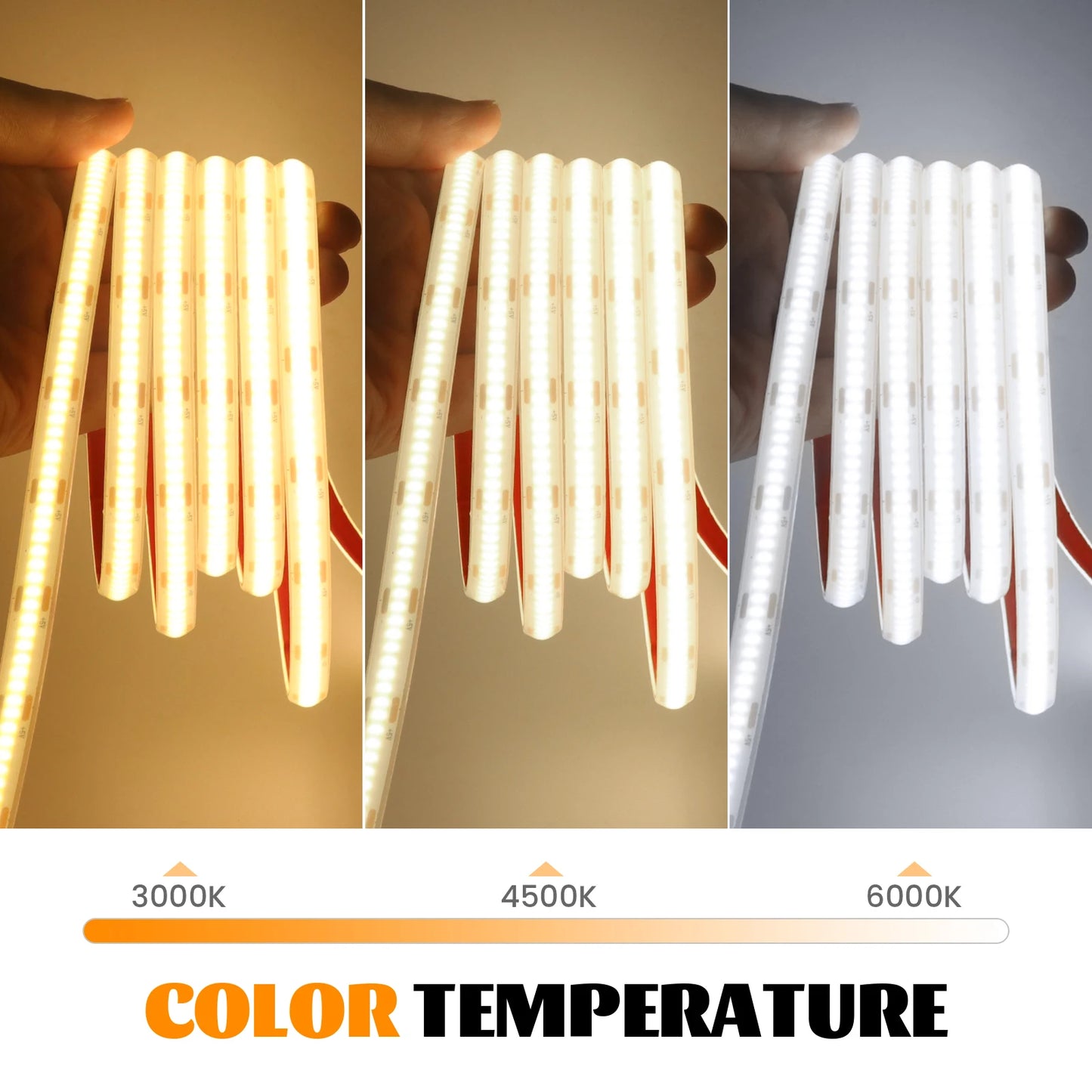 IP68 Waterproof USB COB LED Strip Light 5V 320LEDs