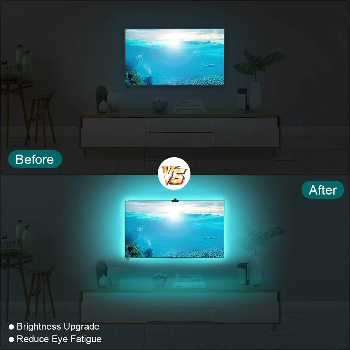 Immersion TV Backlights with Camera Smart Ambient TV Strip Light