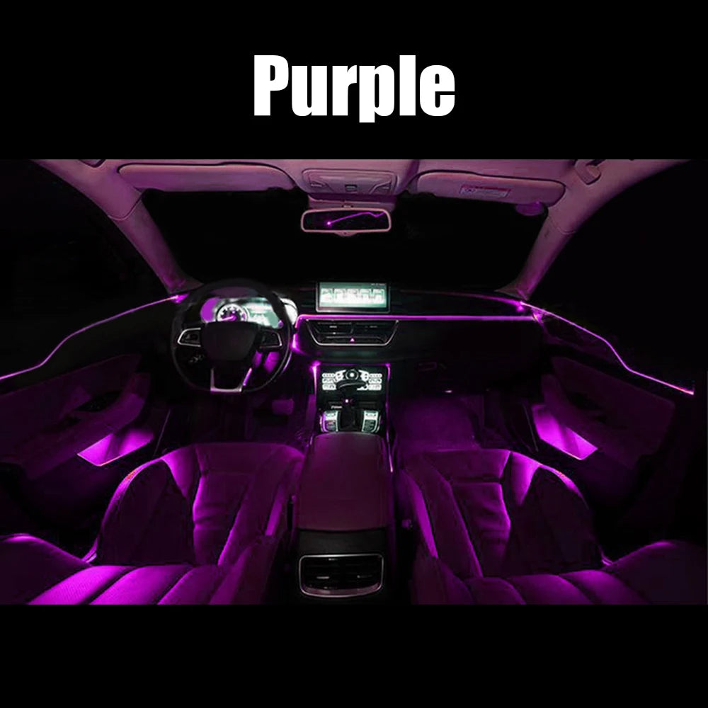 LED Strips RGB Car Interior Light Ambient Lamp Decorative