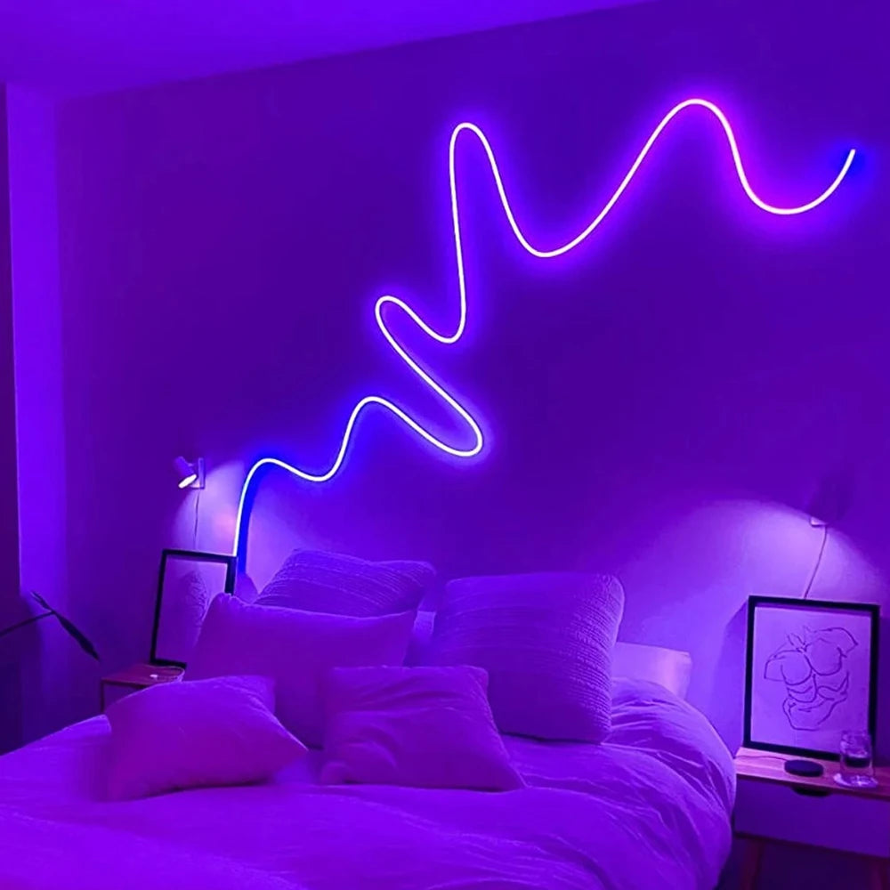 USB LED Neon Rope Lights, RGB Led Strip Lights with Remote
