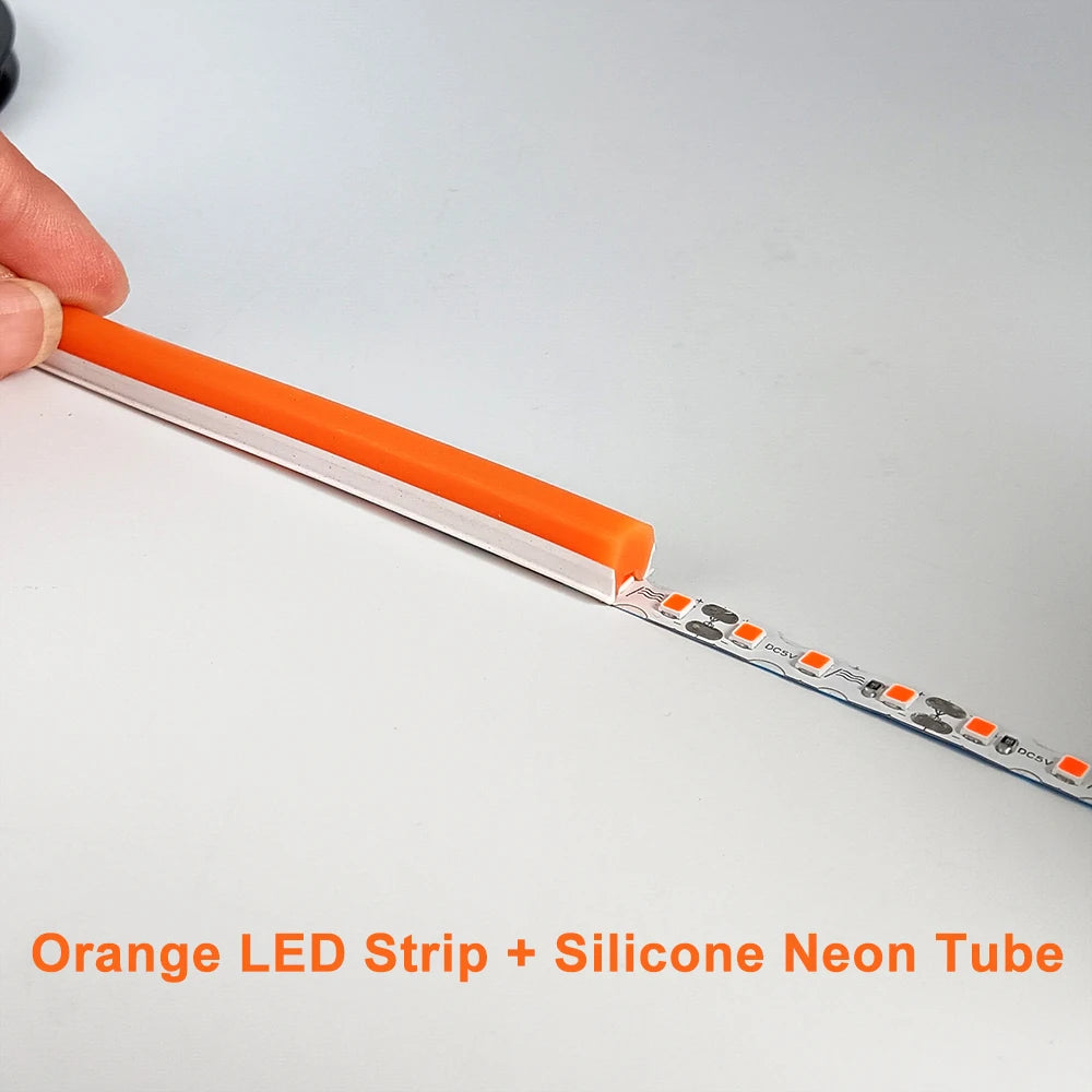 12 Colors DIY Neon Light DC5V S Shape LED Strip Lights