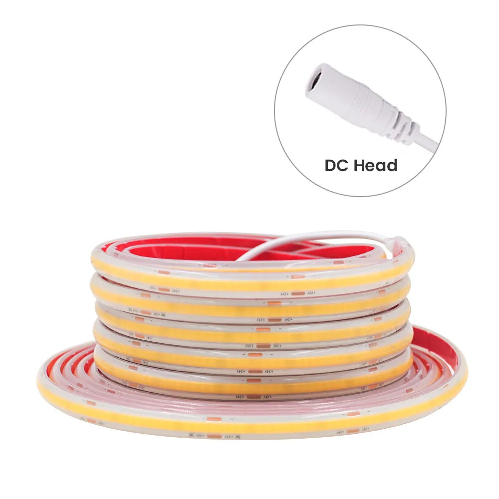 IP68 Waterproof COB Led Strip Light 12V 24V Flexible LED Tape