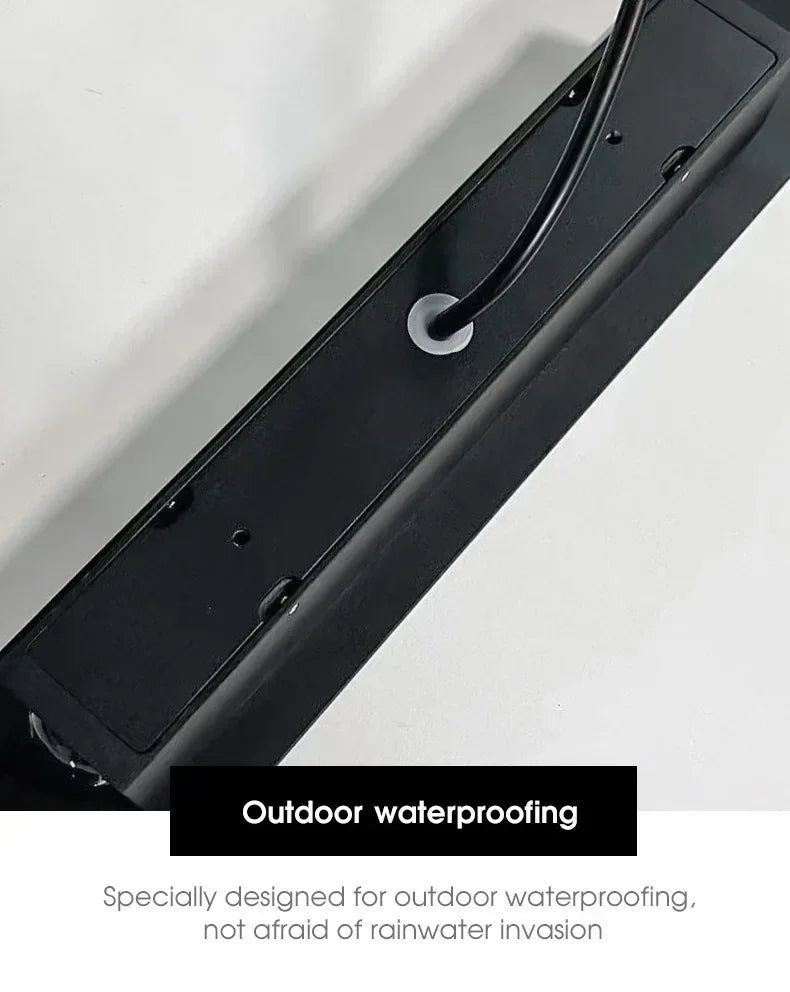 Outdoor Waterproof Wall Lamps Strip Aluminum Wall Lights