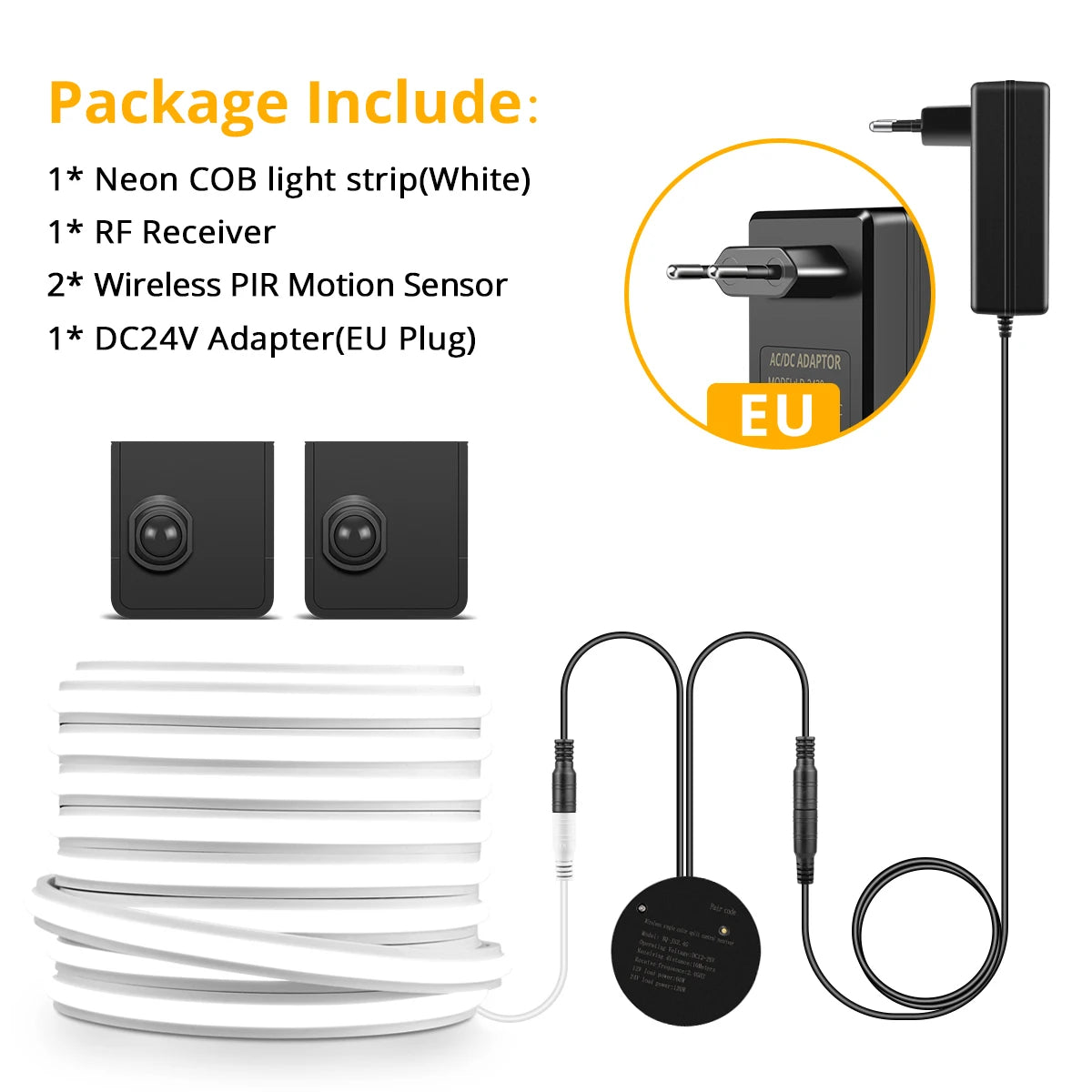 NEW 10M 5M Set Solid COB Neon LED Strip Light