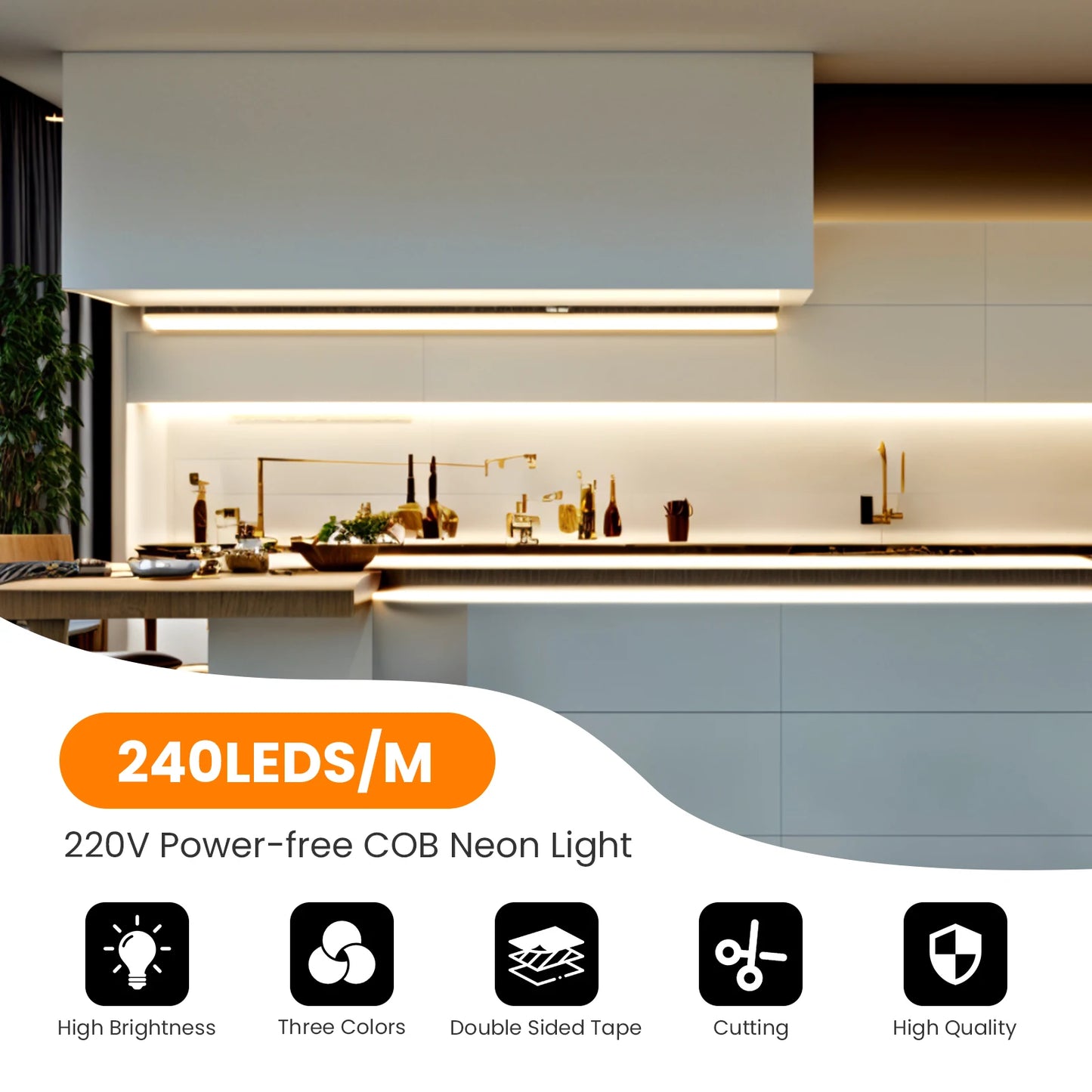 IP65 COB Self-adhesive Tape LED Neon Light Strips