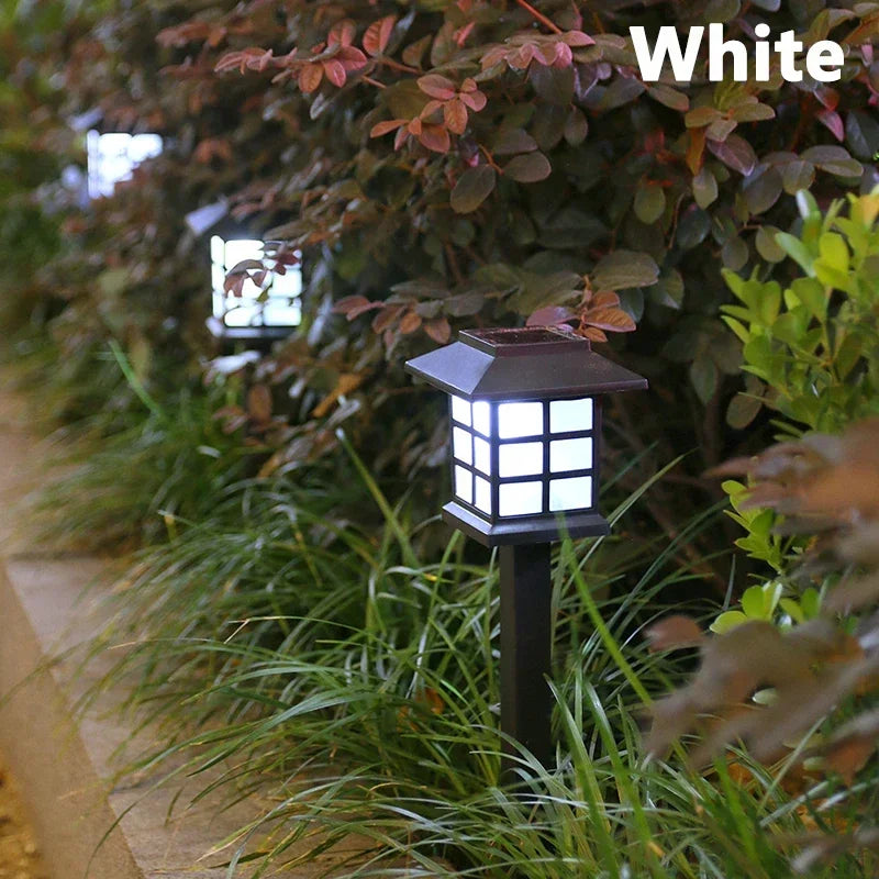 2/4/6/8Pcs Solar LED Pathway Lights Outdoor Waterproof