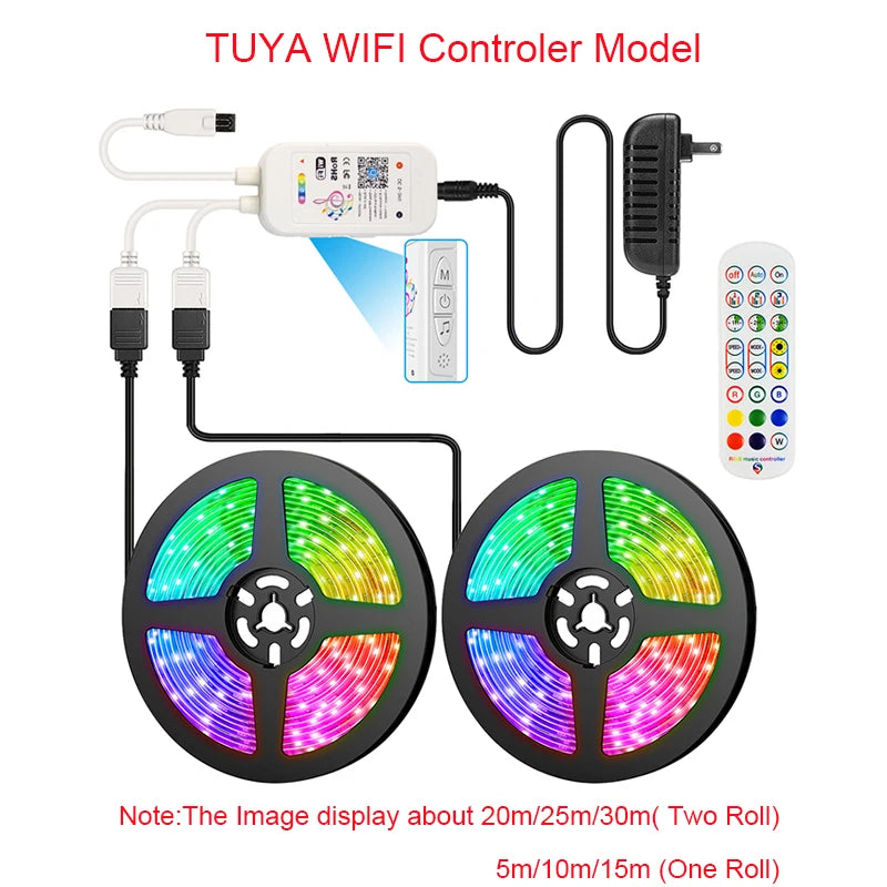 RGB Led Lights Strip Wifi Bluetooth Adhesive Led Tape