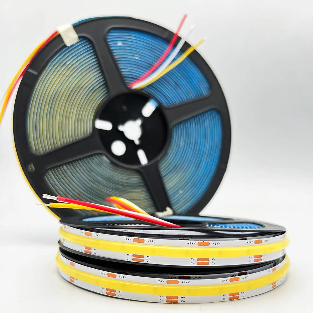 24V FCOB CCT LED Light Strip Color-Changing LED Tape