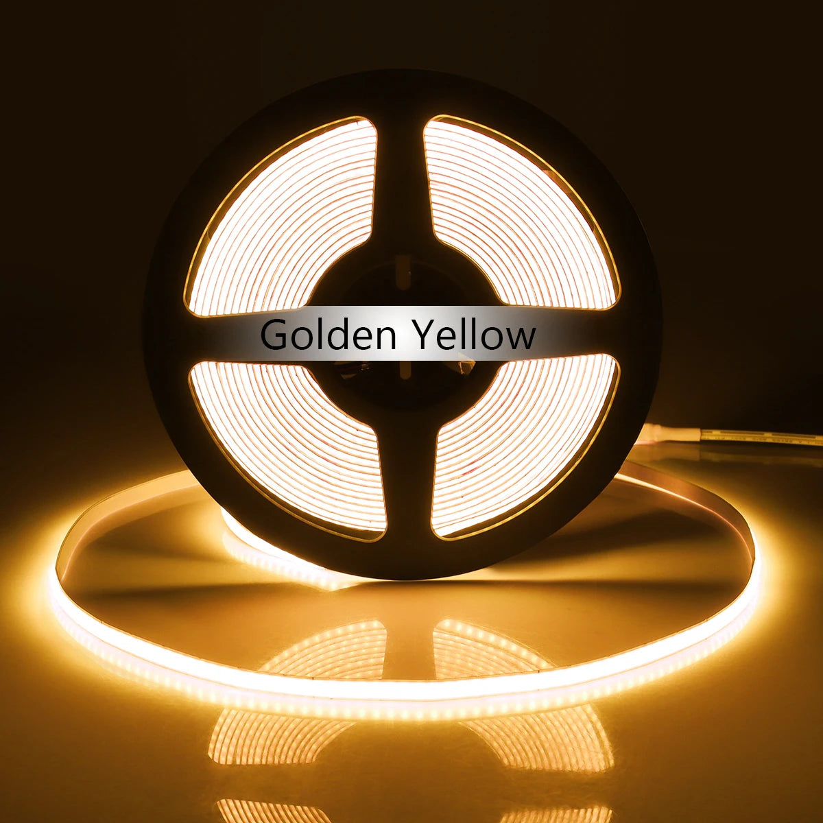 Super Bright FOB Single Color COB LED Strip Light Flexible 5MM PCB Width