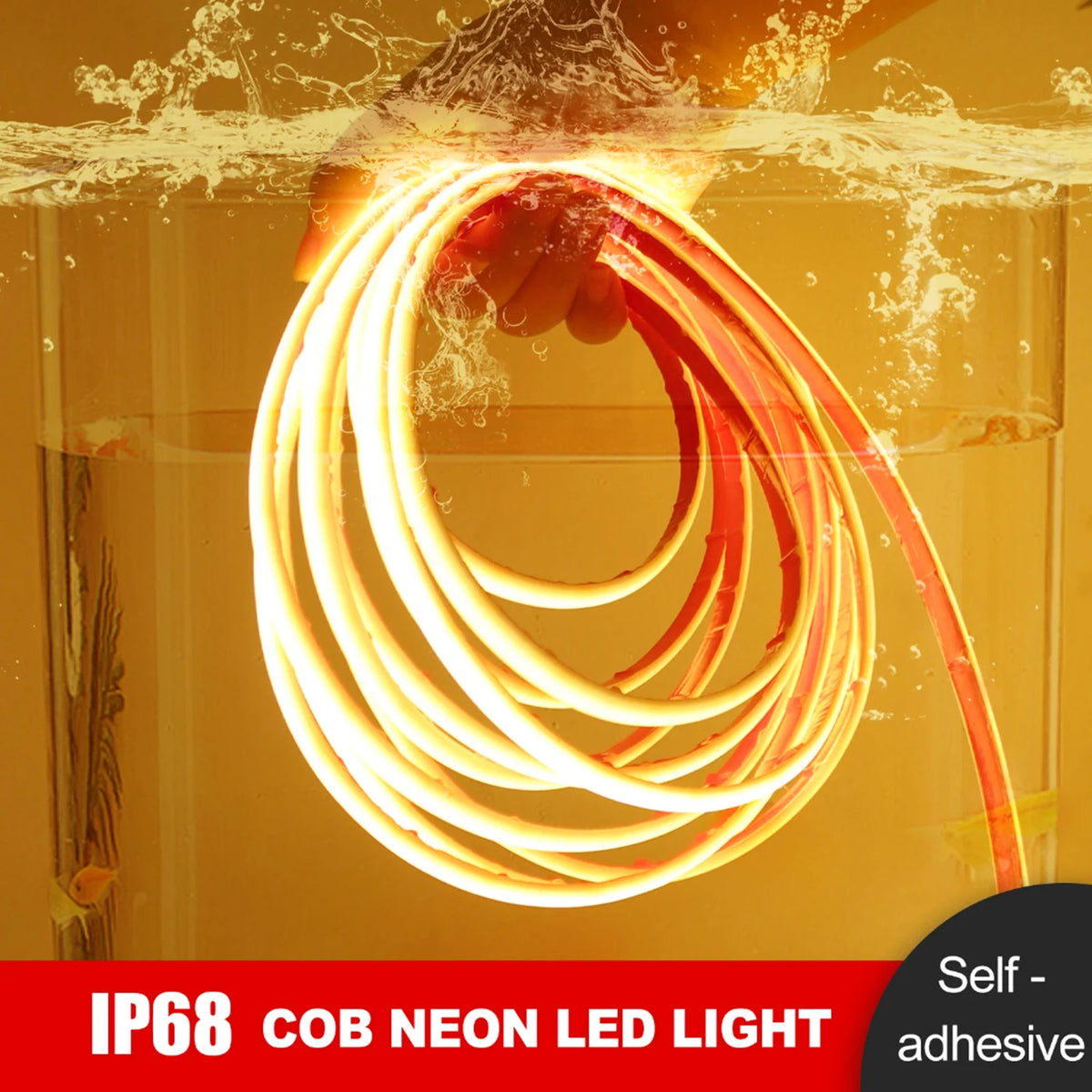 IP68 Waterproof COB Neon Strip 320Leds/ Outdoor Garden Decor