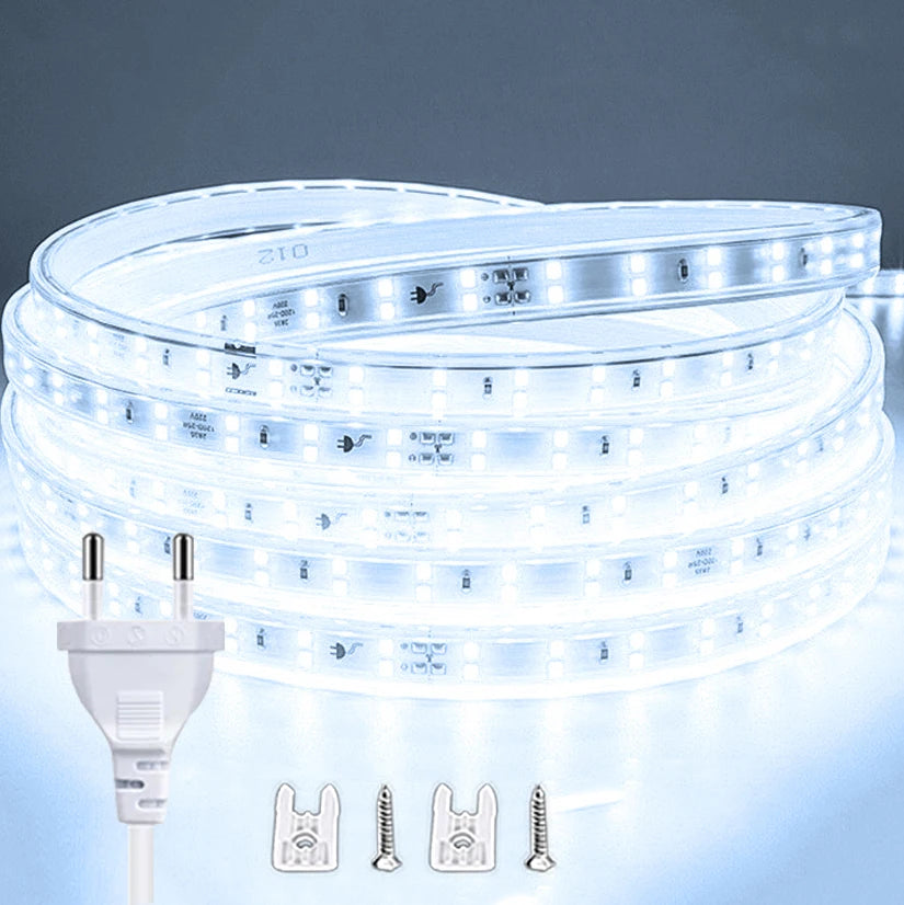 220V Led Strip 1-30m With Eu Plug 2835 Flexible Ribbon Light