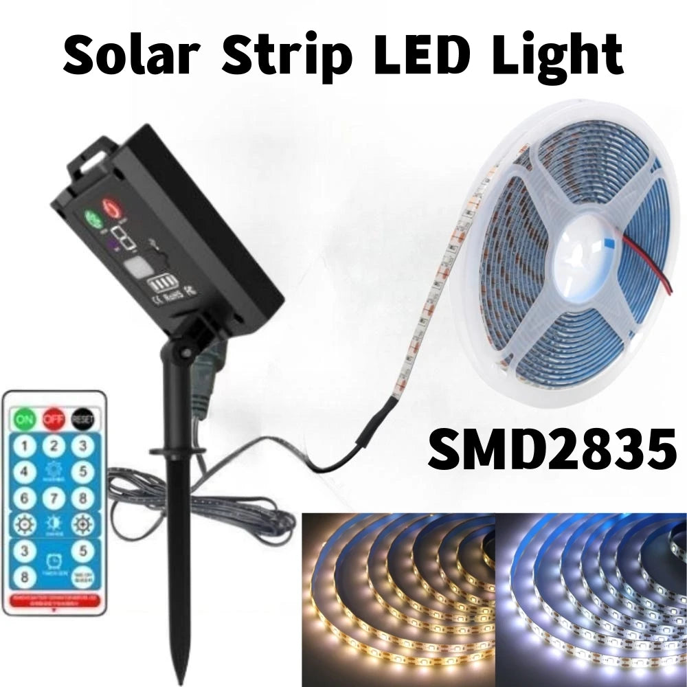 SMD2835 Solar Strip LED Lights With Remote Control Lighting