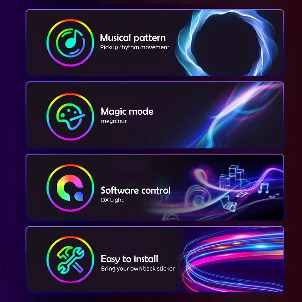 RGB Gaming Sync Light Strip Computer Monitor Light