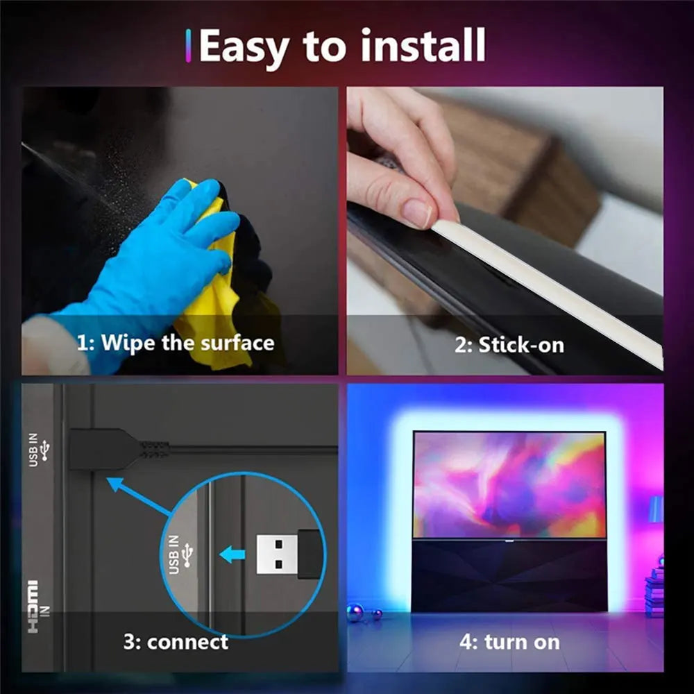 5V Usb Smart Tv Led Lights desktop light PC Tv Led Backlight