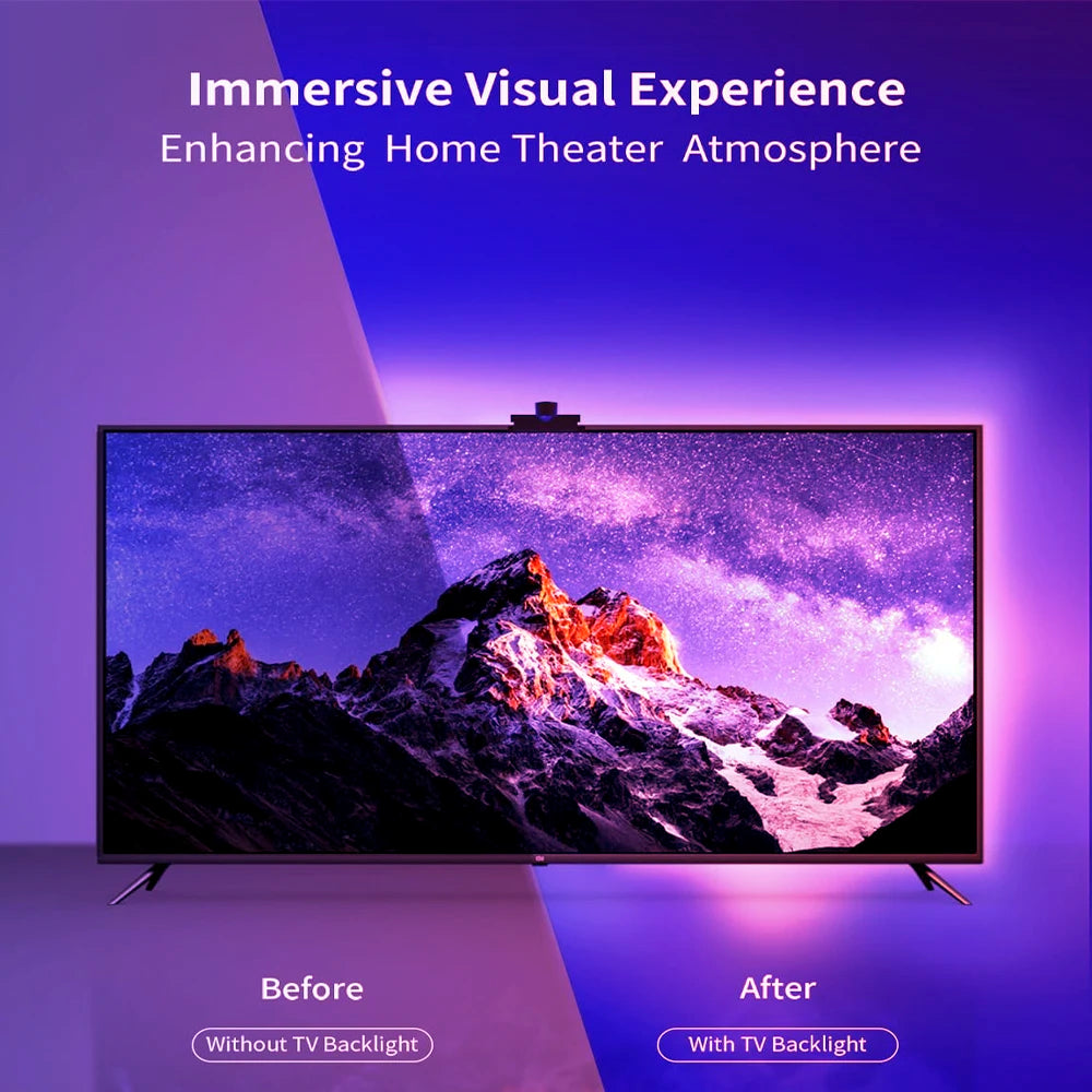 TV RGBIC LED Light Strip Camera TV Screen Synchronization