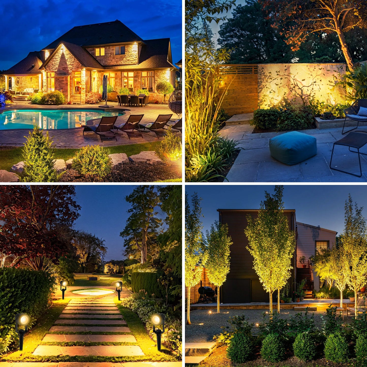 2/4/6/8/10 Lights Low Voltage Landscape Lighting Outdoor Lamp