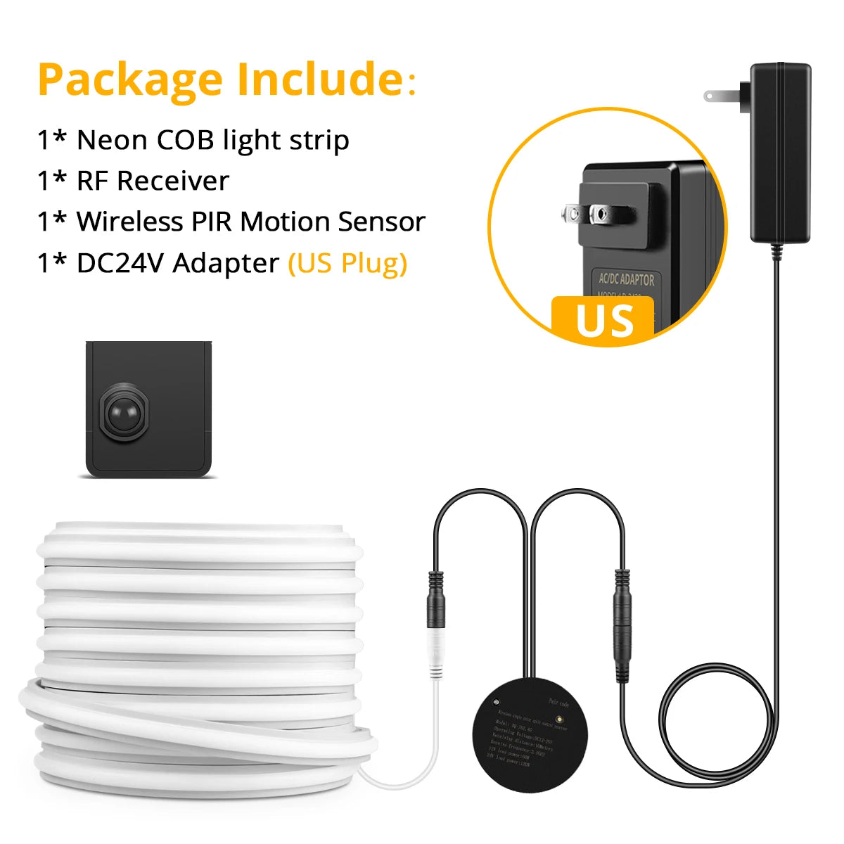 One/Dual Motion Sensor Switch COB Neon LED Strip