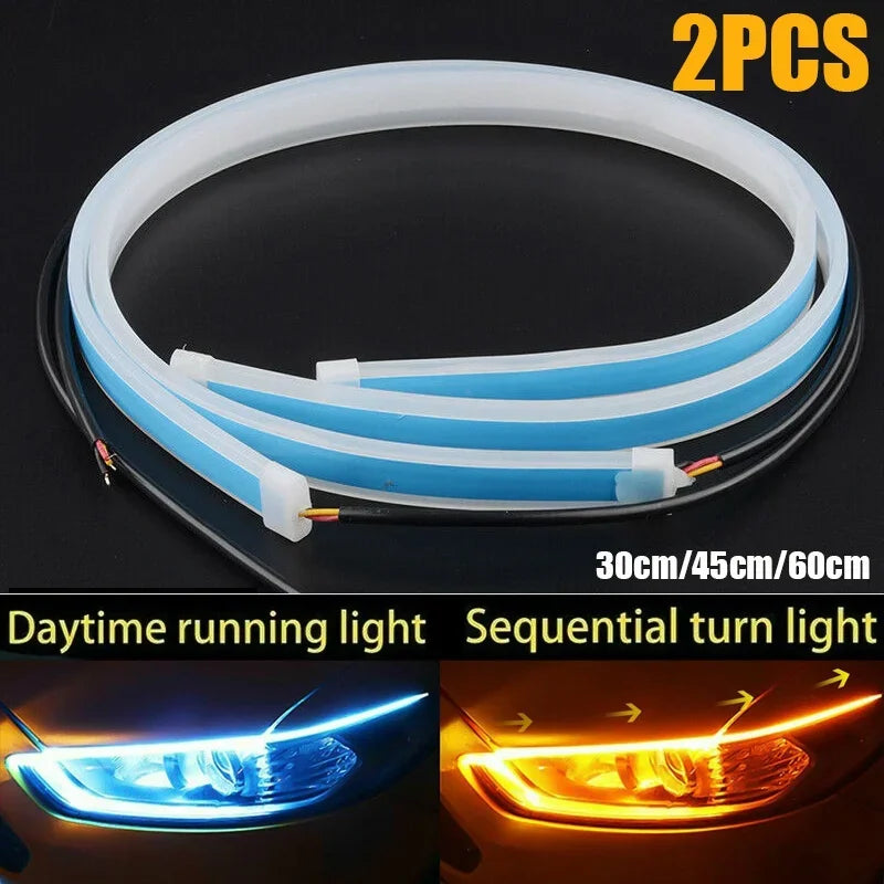 Led Guide Strip Headlight for Car Daytime Running Lights