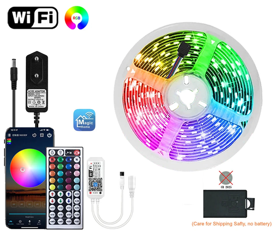 Wifi Led Strip Lights Rgb 5050 Bluetooth Led Tape Light