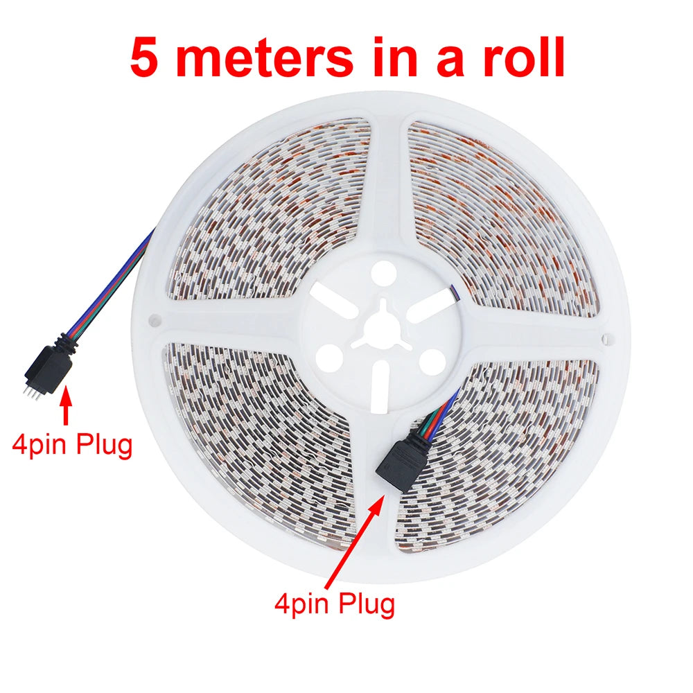 PCB RGB LED Strip Light 5m Flexible Adhesive Tape