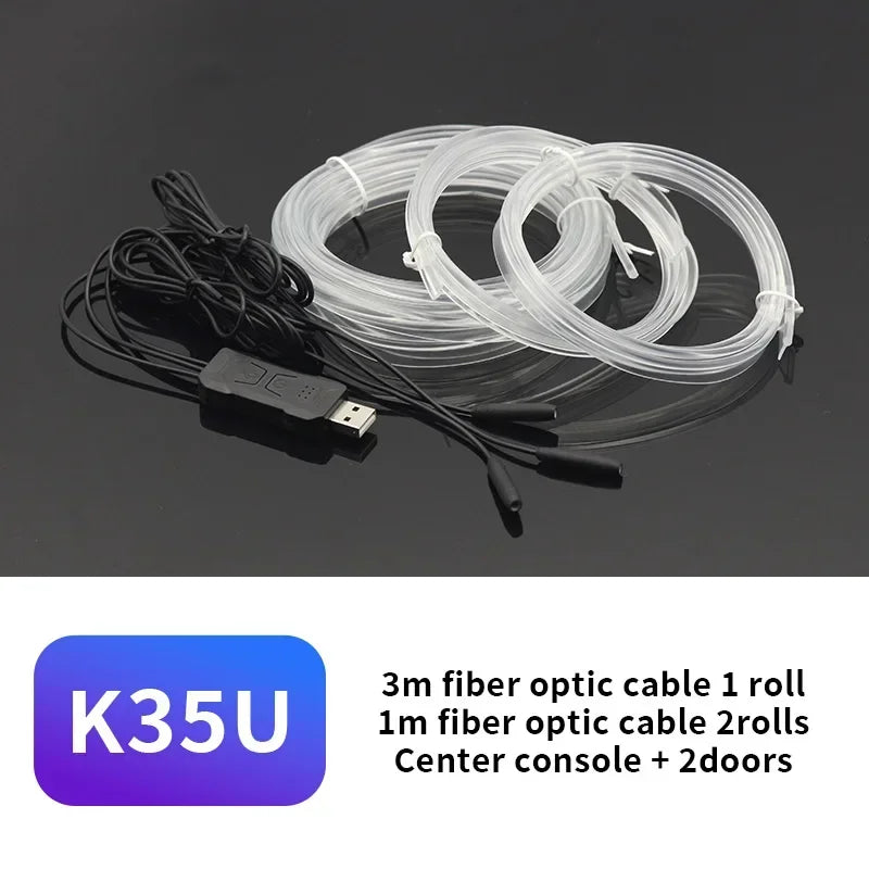 3M Car Interior Led Decorative Lamp EL Wiring