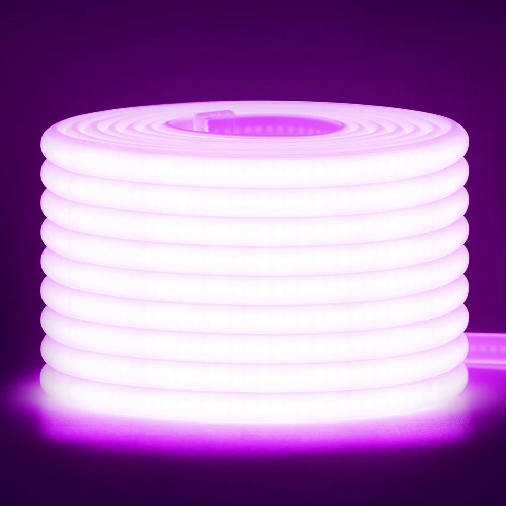 220V COB LED Neon Strip Light Switch ON/OFF EU Plug