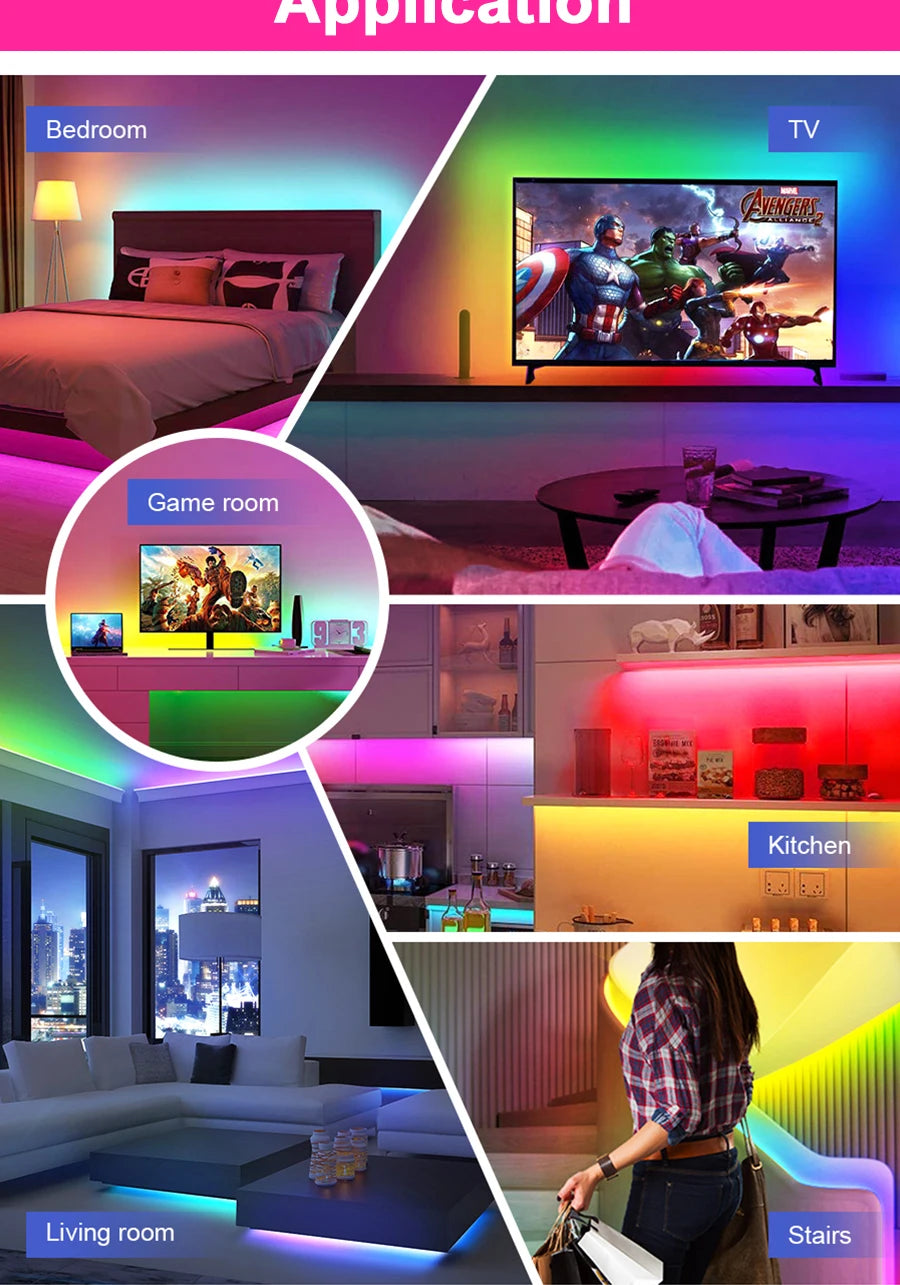 Tuya Wifi RGB-IC COB LED Strip Dream RGB Color Smart Life