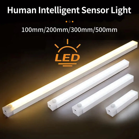 Motion Sensor LED Cabinet Light Rechargeable Induction Night Light