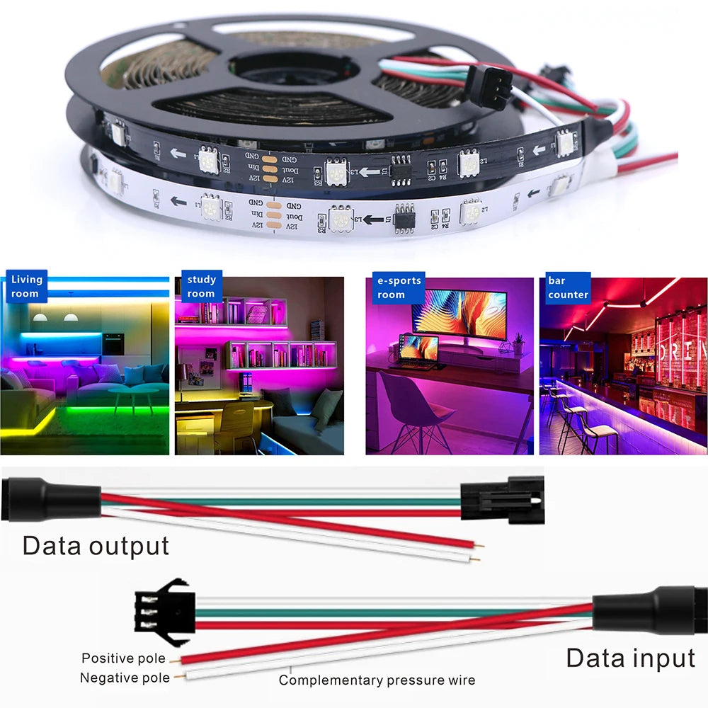 SPI Color LED Addressable Programmable LED Light
