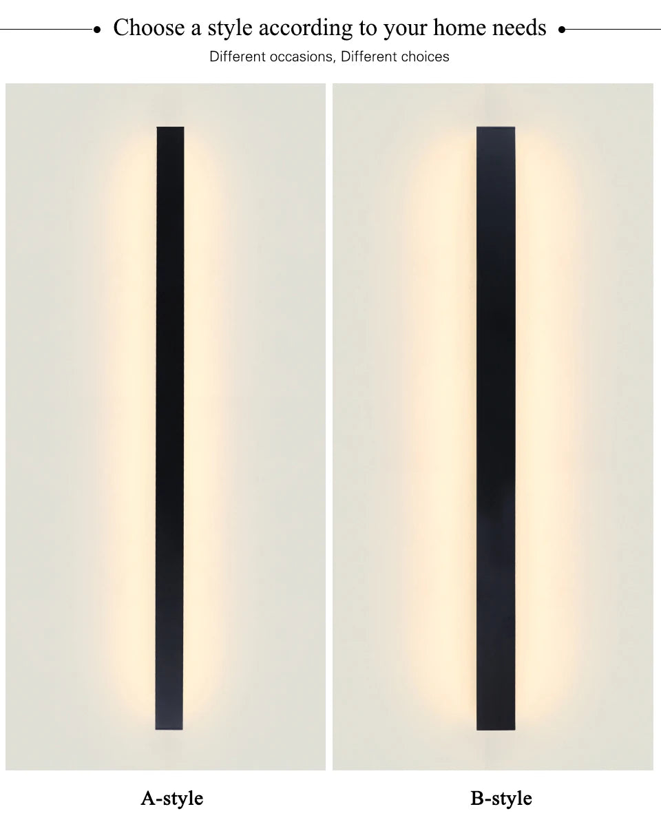 LED Lighting Wall Lamp IP65 Garden AC Long Wall Light Outdoor