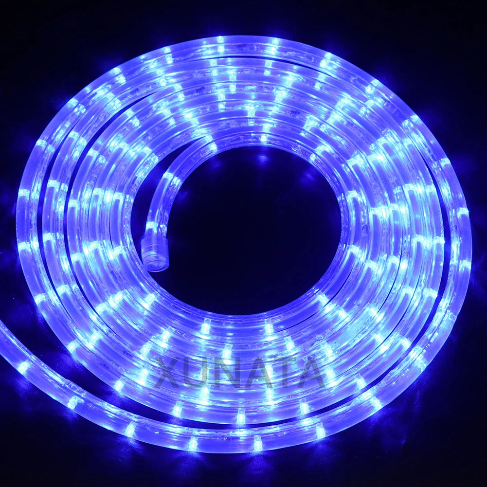 220V Neon Strip Light 360 Rainbow Tube Flex Neon Sign