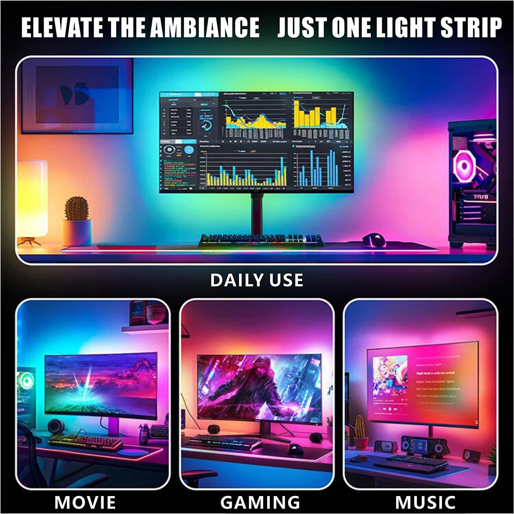 TV&PC LED Black Light WS2812 Camera Ambient Smart TV LED