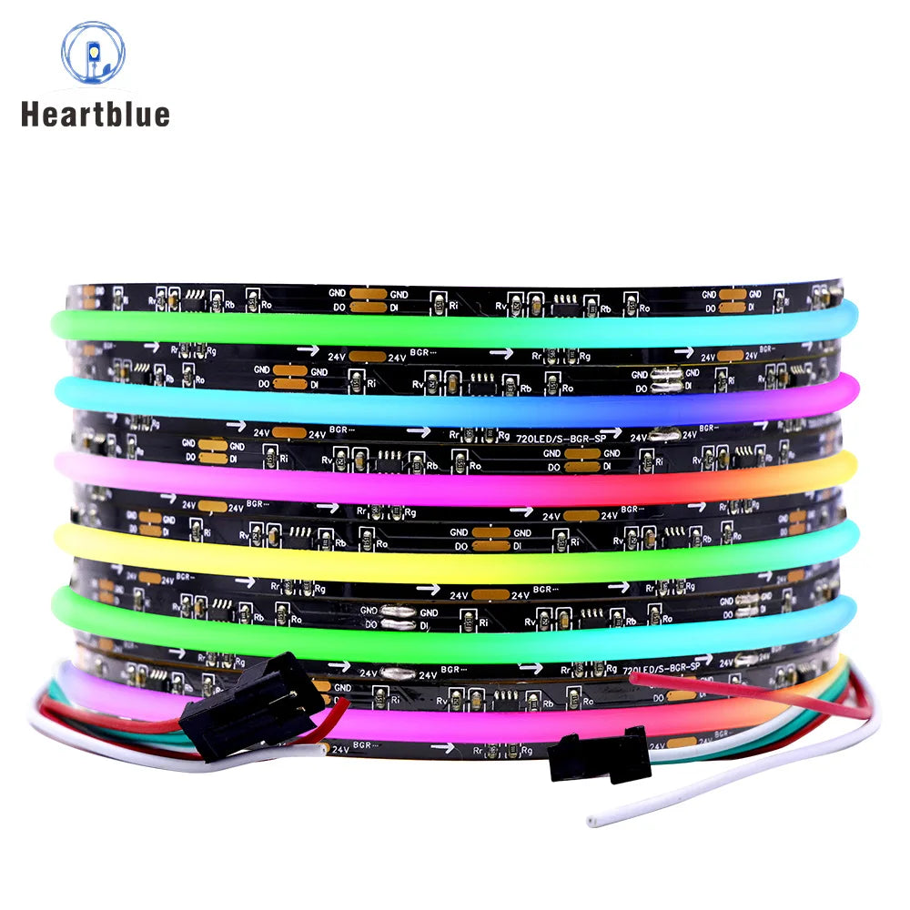 COB LED Light Strip Pixel Addressable 360 480 720 576 LEDs RGB