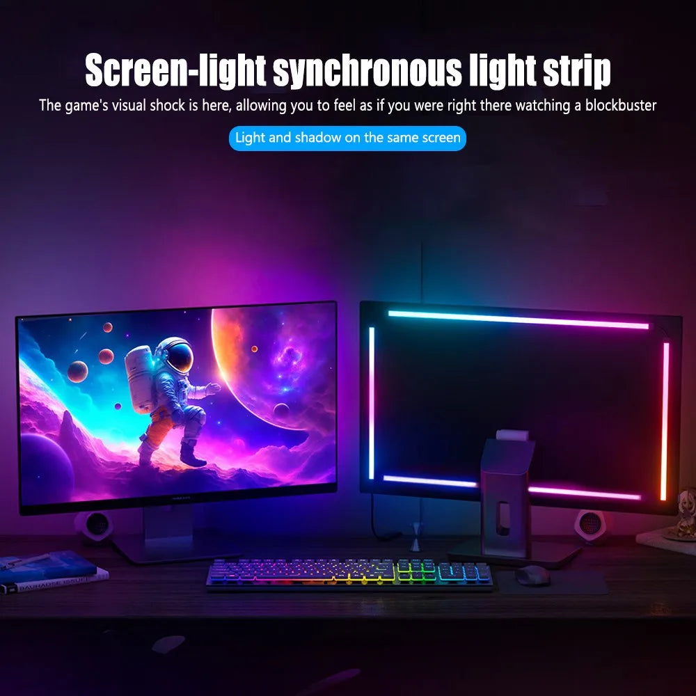 RGB Gaming Sync Light Strip Computer Monitor Light