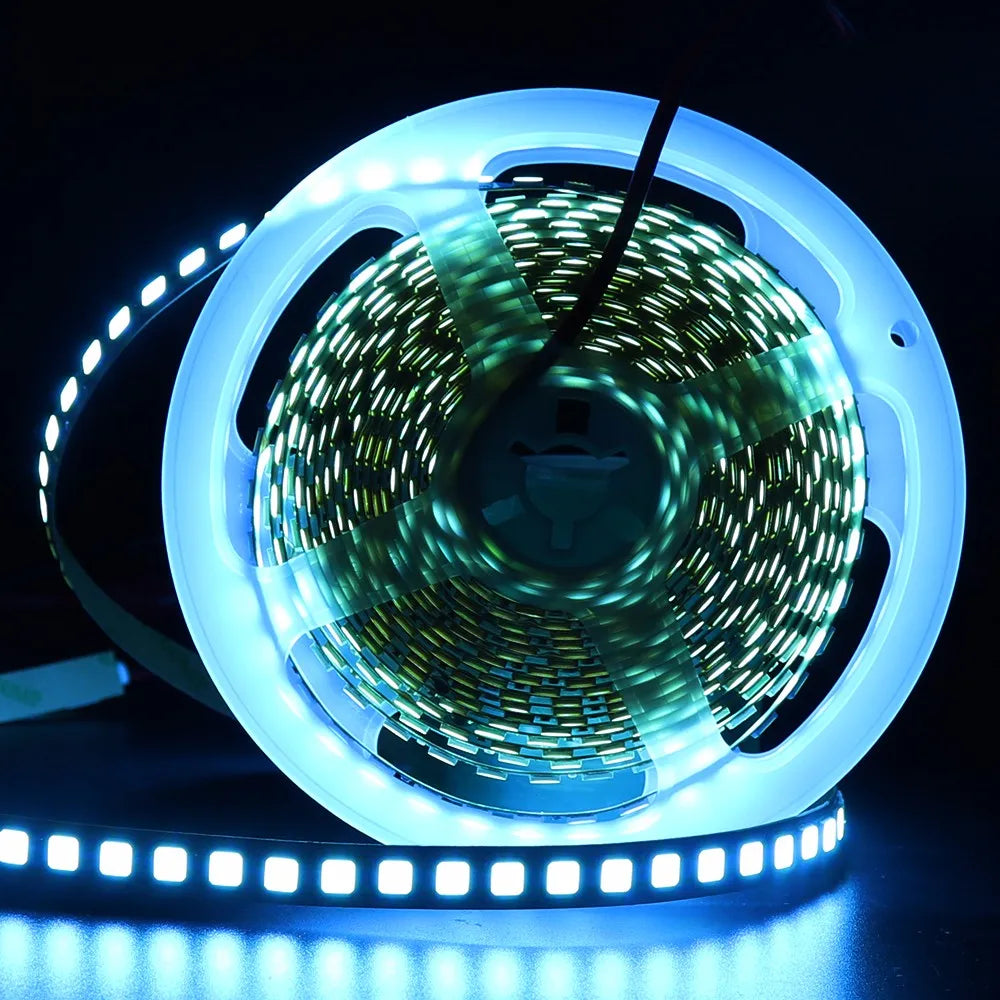 12V 5M LED Strip Light 5054 5050 2835 RGB SMD 120led 60LED Tape