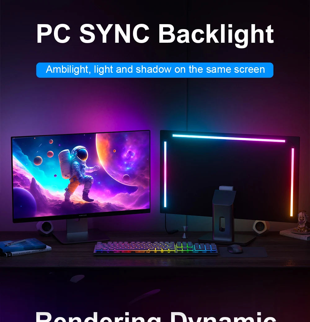 Smart Ambient TV PC Display Sync Computer Monitor Backlight