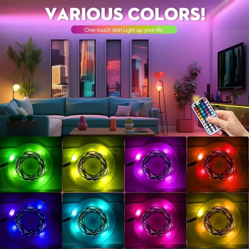 5050 RGB USB LED Strip 5V Bluetooth WiFi Control