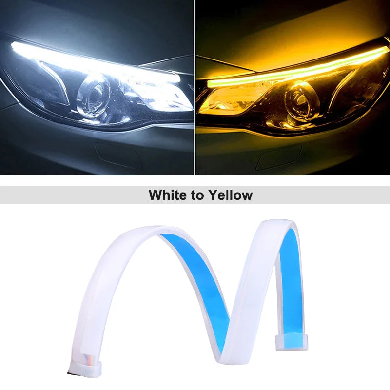 LED Car Daytime Running Lights Flexible Waterproof Strip
