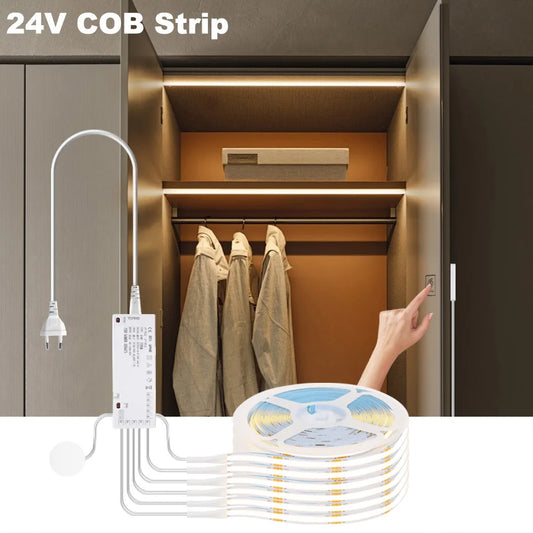 24V Under Cabinet Collection Display 320Leds COB LED Strip Light
