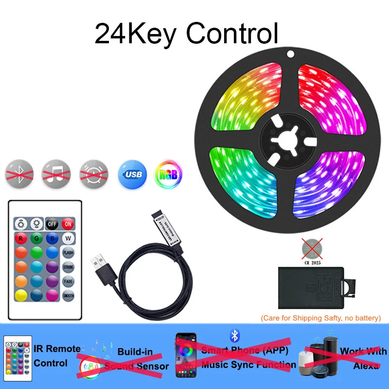 Wifi Rgb Led Strip Lights 5050 Tv Backlight Smart Led Tape Light