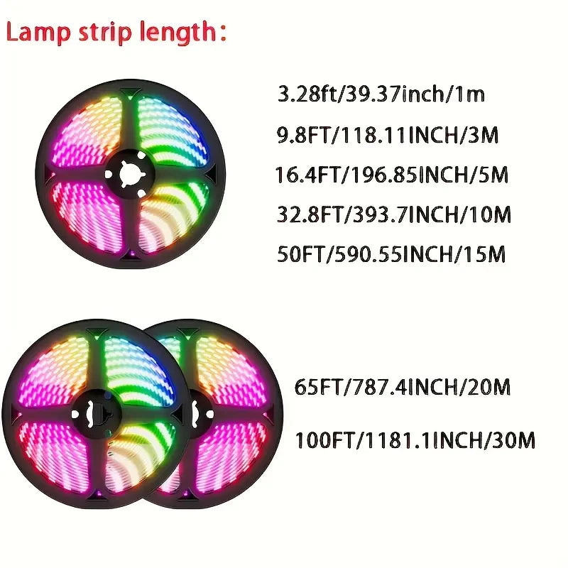 5050 RGB USB LED Strip 5V Bluetooth WiFi Control
